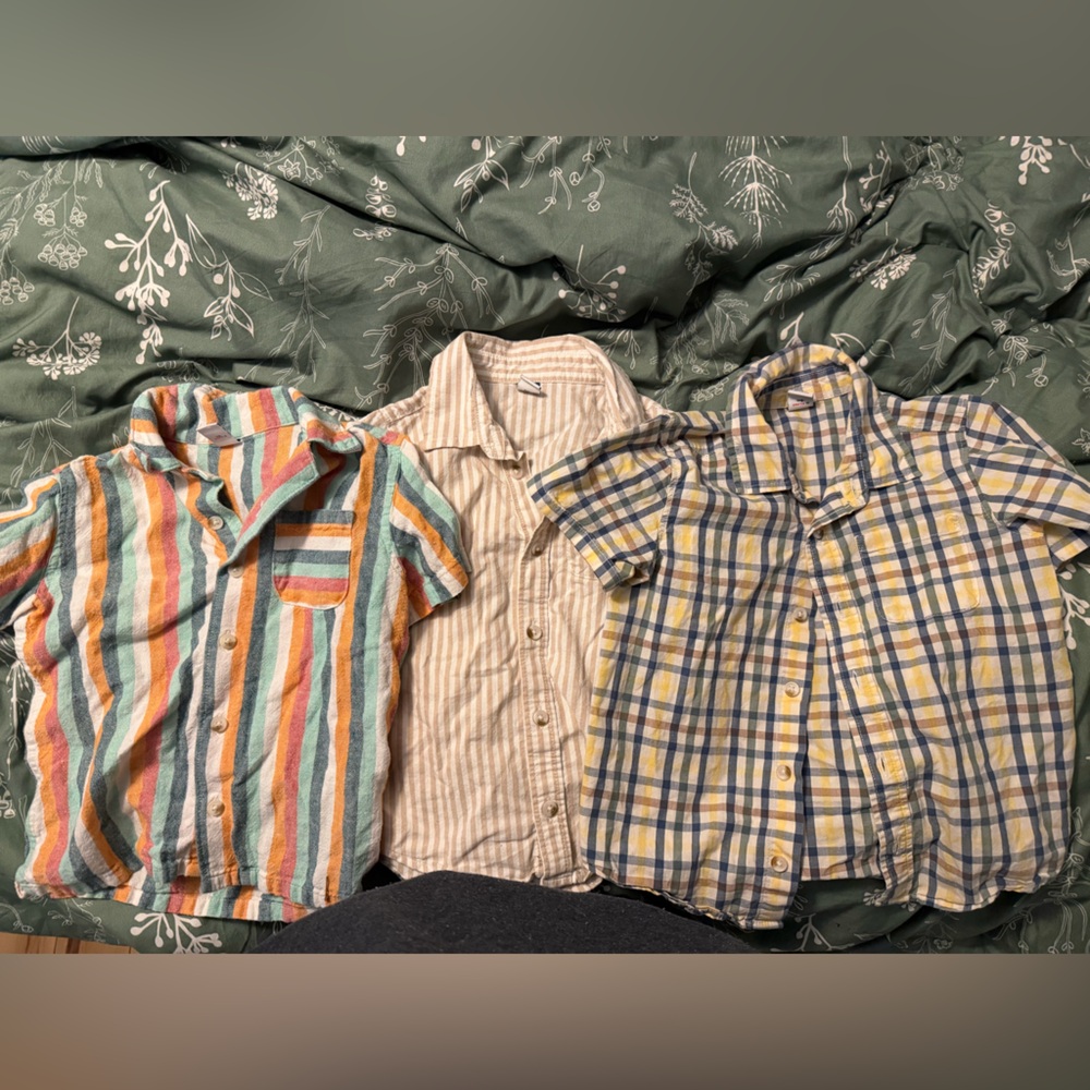 BUNDLE of 3 Toddler Boys Button Down Shirt from Old Navy